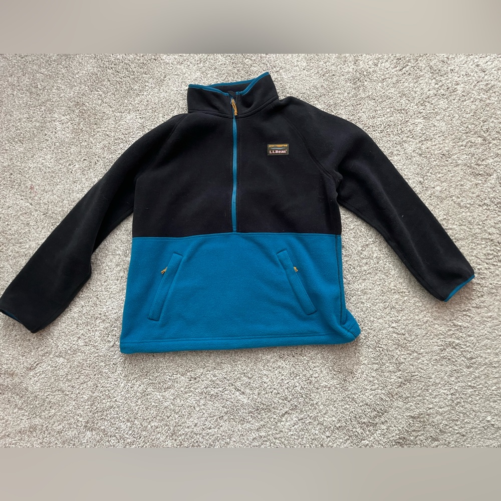 L L BEAN half zip in large petite